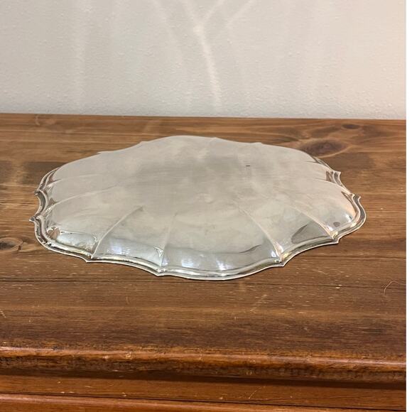 Oneida Chippendale Silverplate Sandwich Tray 11” w/ Box Vintage Serving Platter - Picture 8 of 8